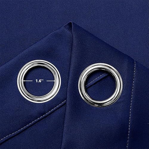 Miniatura 6 de Cortina para puerta, divisor de habitación, cortinas opacas sólidas de 78 pulgadas, con ojales, para oscurecer la habitación, aislamiento térmico,