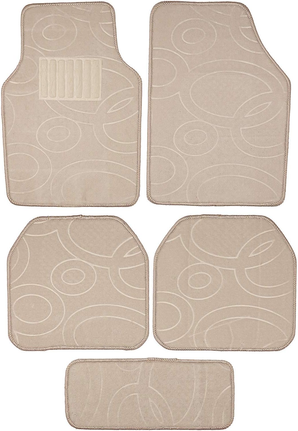 Vitaly 192, 5 Piece Set Of Car Floor Mats - Beige