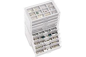 ProCase Clear Acrylic 10-Layer Jewelry Organizer