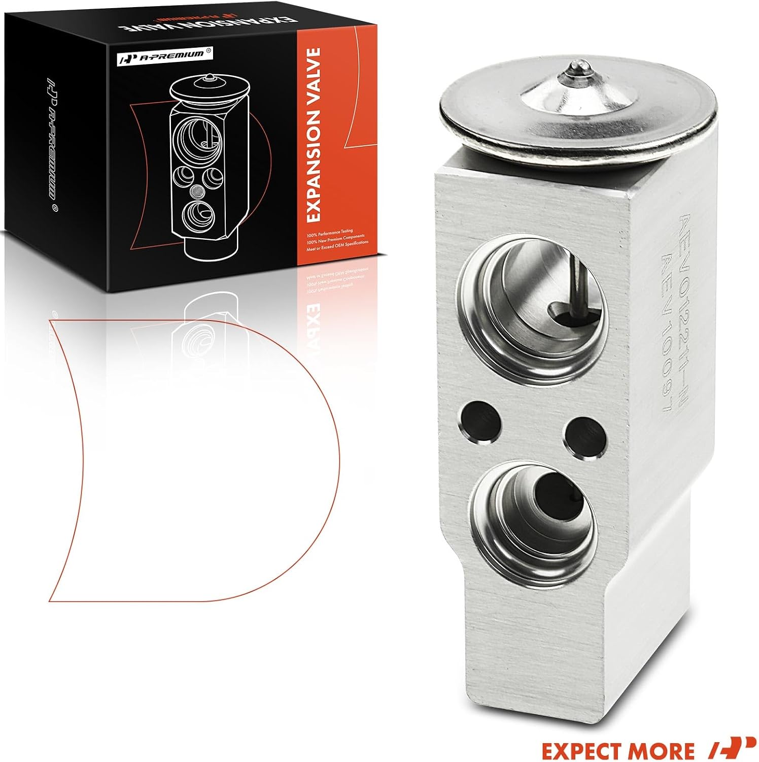 A-Premium AC Expansion Valve Compatible with Mitsubishi Outlander 2003-2006, Lancer 2002-2007, with Adapter Required