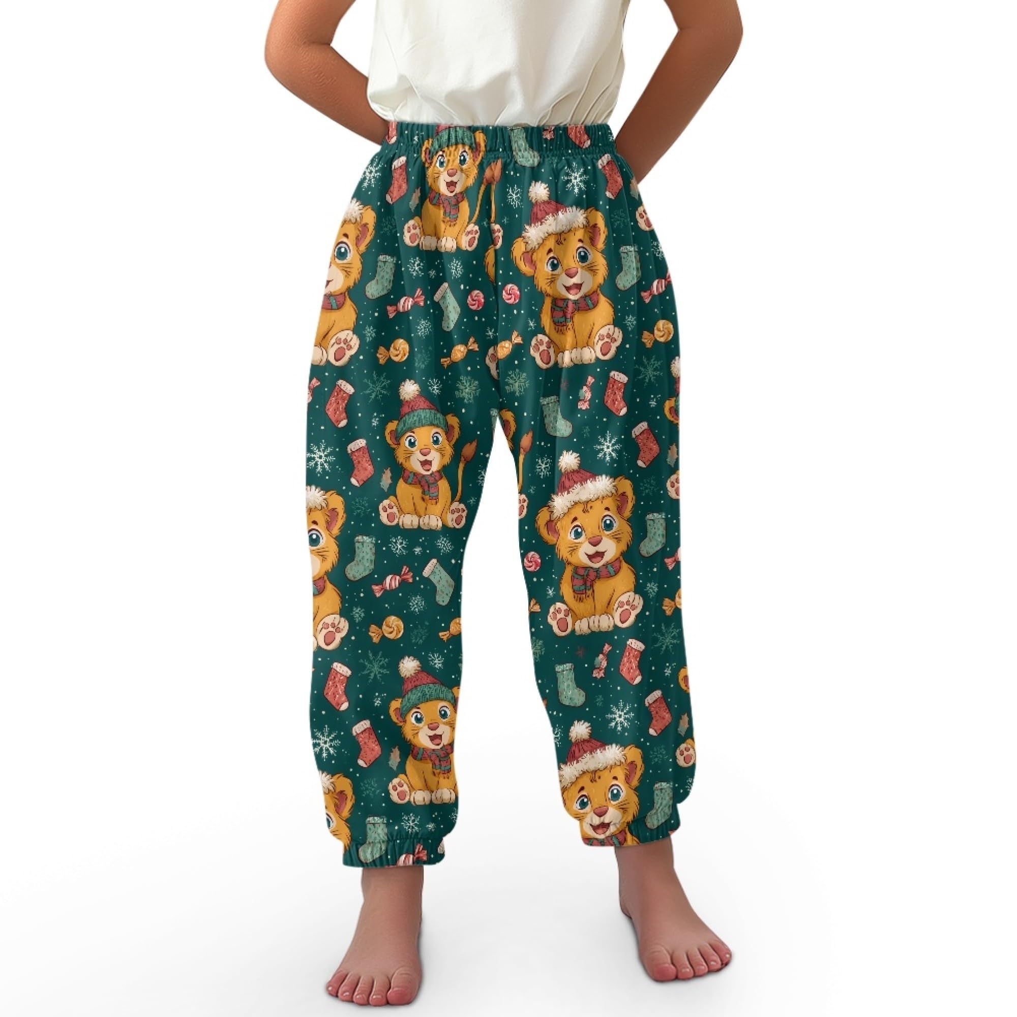 Unisex Little Kids Yoga Trousers Bohemian Beach Pants Baggy Harem Activewear for Boys and Girls Age 3-10