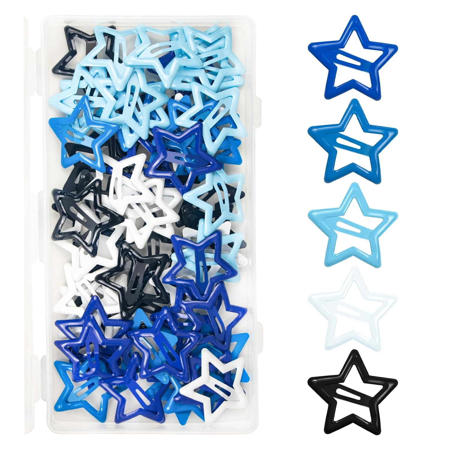 Cute Pure Metal Star Hair Clips - Strong Hold Barrettes