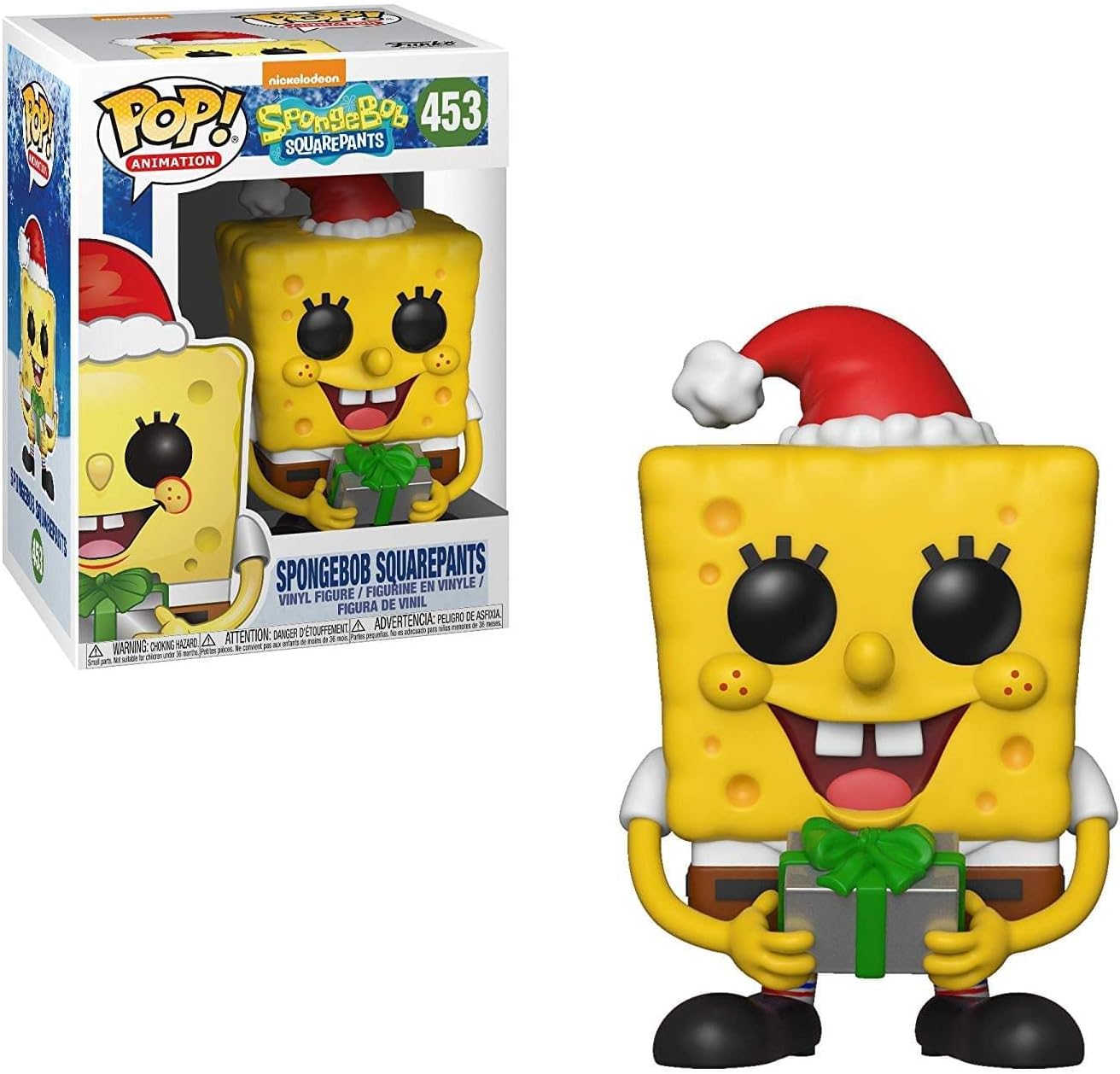 Funko Pop Animation: Spongebob Squarepants - Holiday Spongebob Collectible Figure, Multicolor