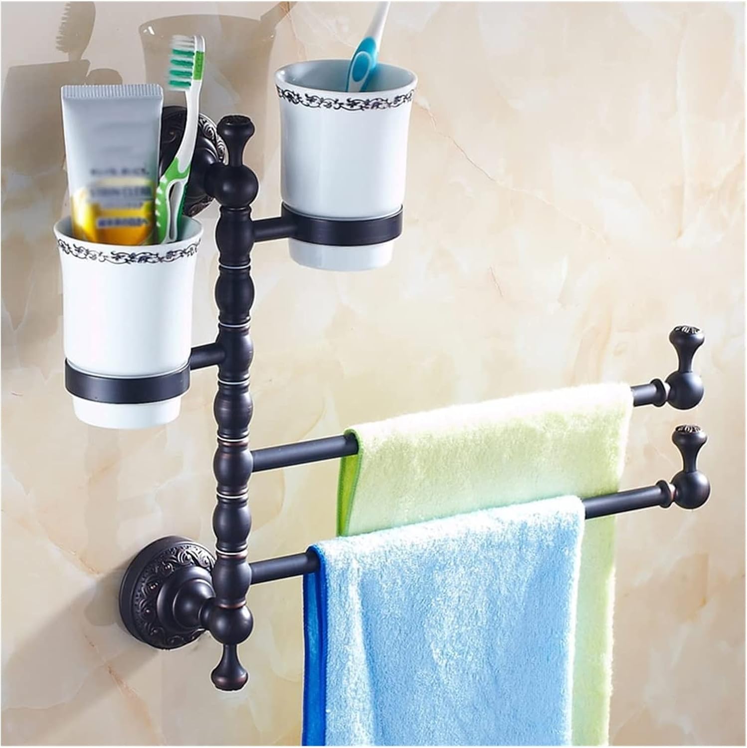 Amazon.co.jp タオルスタンド タオルラック European Style Hand Towel Holder,All