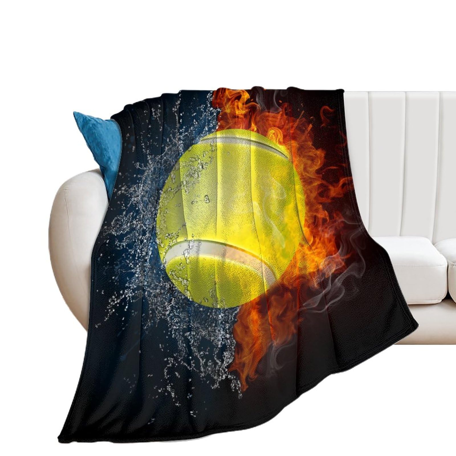 Plaid canapé flanelle tennis couverture polaire douce