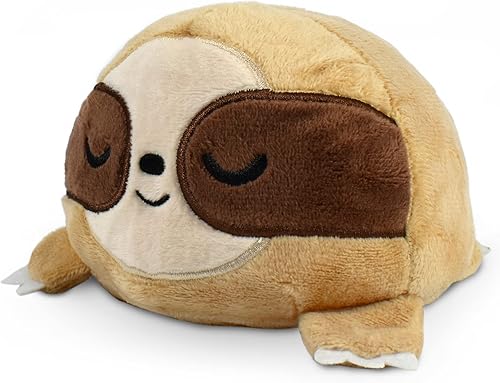 Miniatura 2 de TeeTurtle - El peluche reversible original de perezoso - Marrón - Bonitos animales de peluche sensoriales que muestran tu estado de ánimo de 3.5