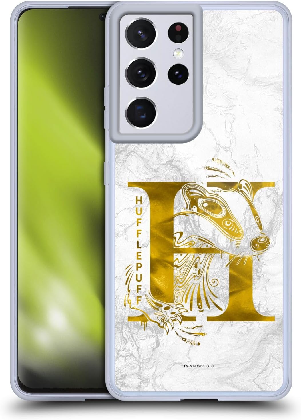 Head Case Designs Officially Licensed Harry Potter Hufflepuff Aguamenti Deathly Hallows IX Soft Gel Case Compatible with Samsung Galaxy S21 Ultra 5G