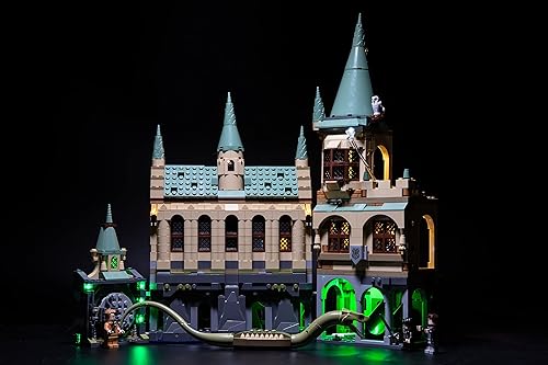 Brick Loot Kit de luz LED de lujo para tu Lego Harry Potter Chamber of Secrets Set 76389- (Nota: el modelo no está incluido)