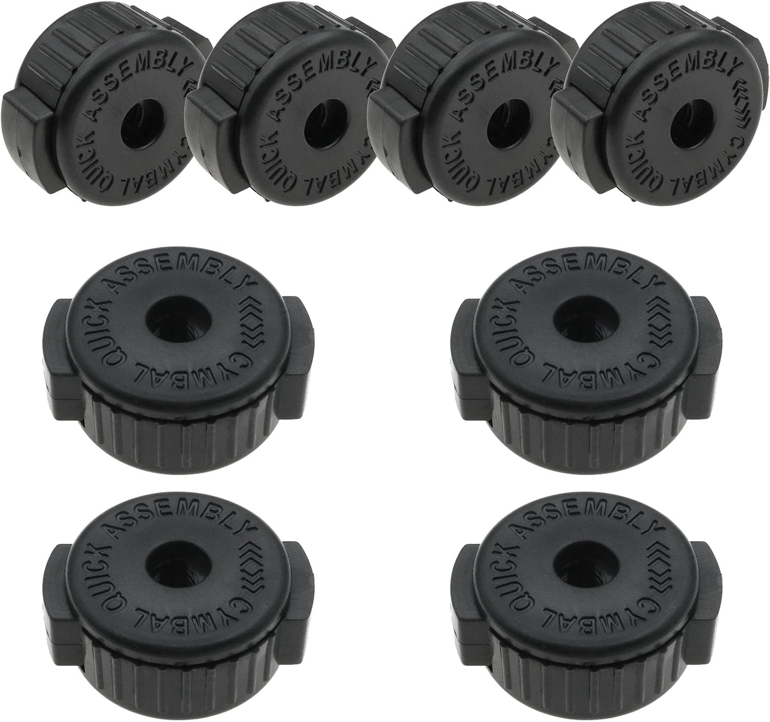 8-Pack Drum Cymbal Nuts, 8mm Plastic Quick Release Cymbal Nut