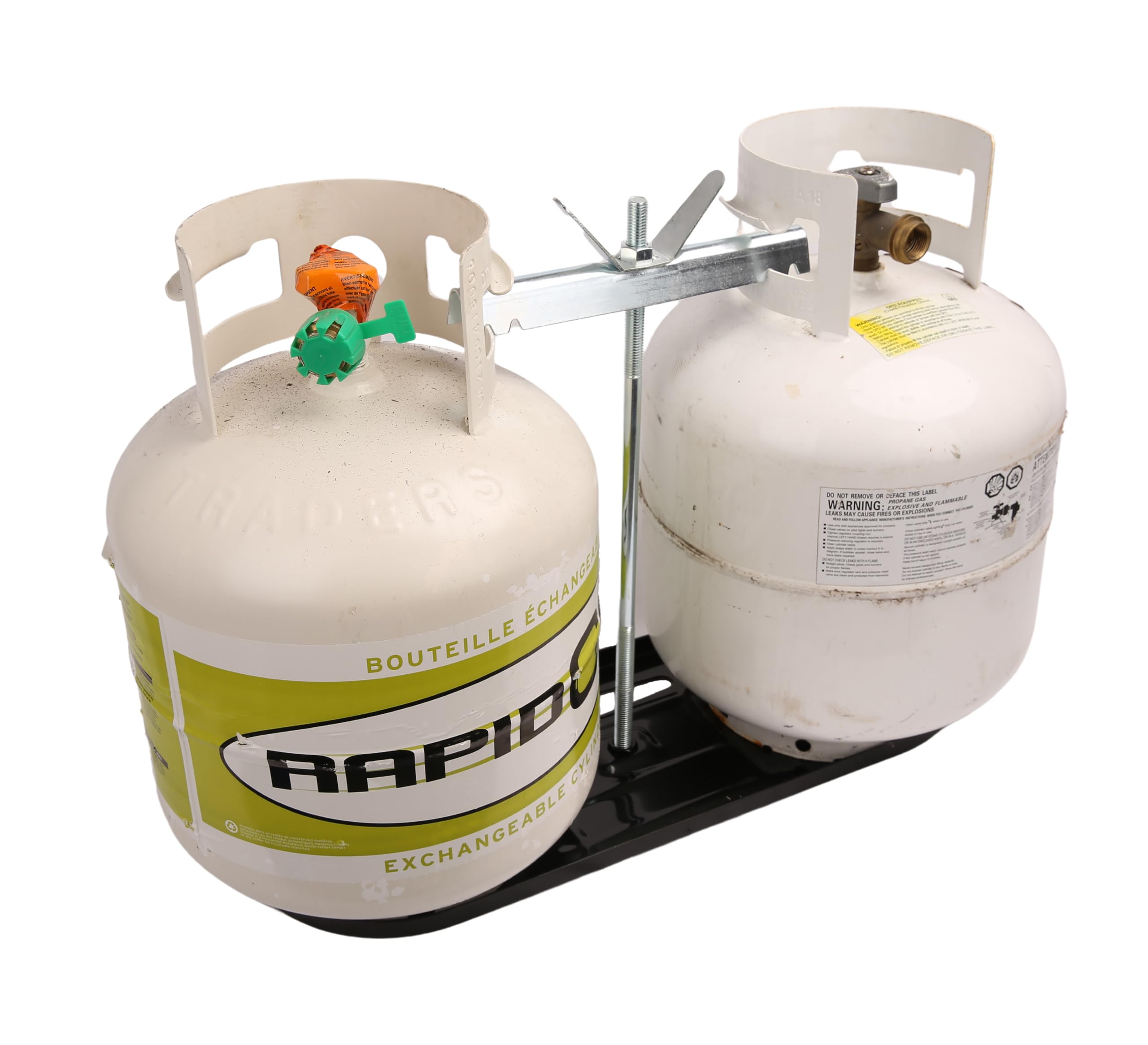 Propane Offloading Rack 20 Lb Propane Tank Rack PEAKTOW Dual Propane Tank Rack For RV - Holds ...