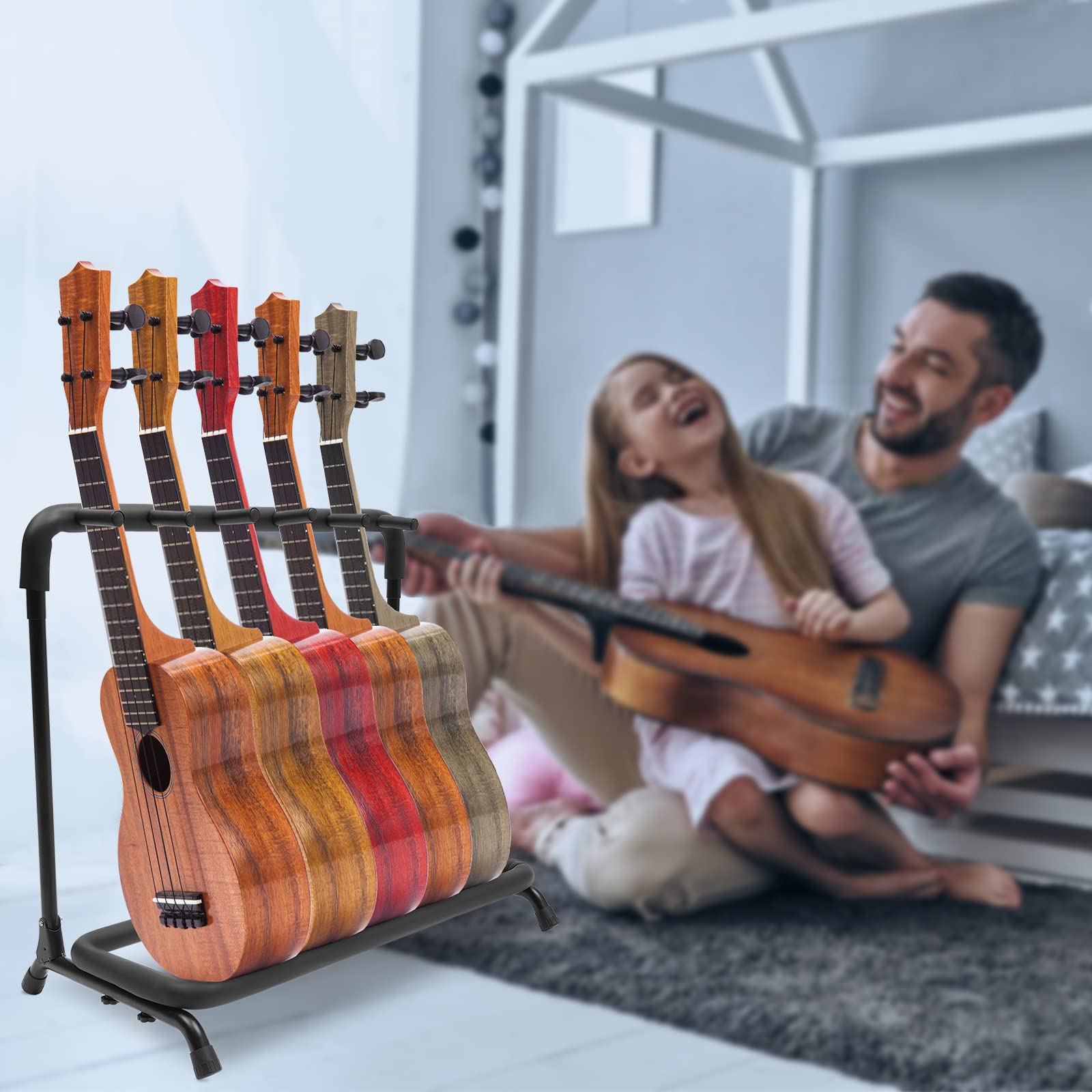 Support De Guitare Multi Réglable 3 Supports De Trépied D'instrument à Cordes Po