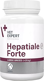 Supplementary feed for large dog breeds, 40 tablets, support liver function, over 25 kg body weight, Vet Expert Hepatiale Forte product image