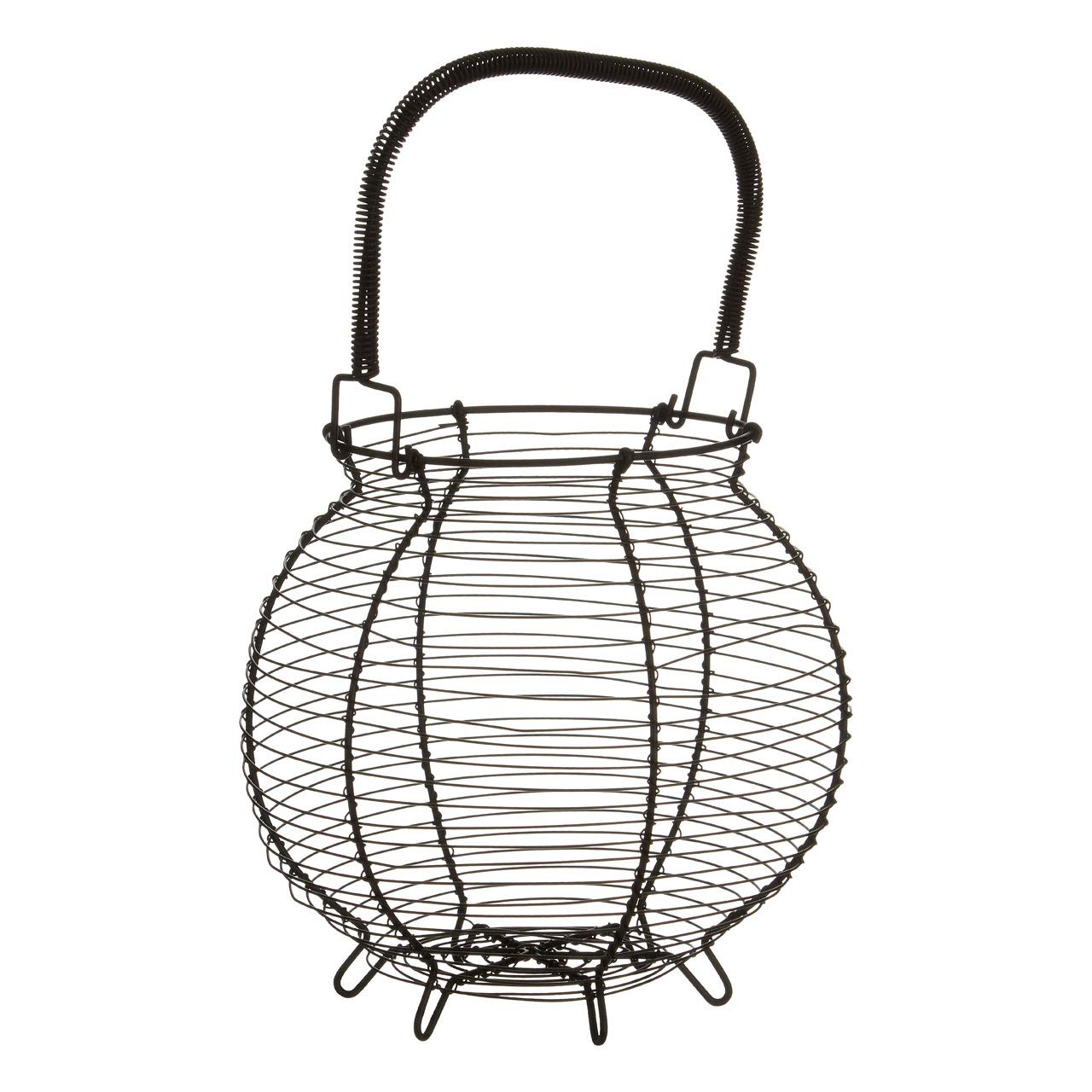 Interiors by PH Egg Basket - Matte Black - Iron Wire - Modern Retro Design - Spherical Shape