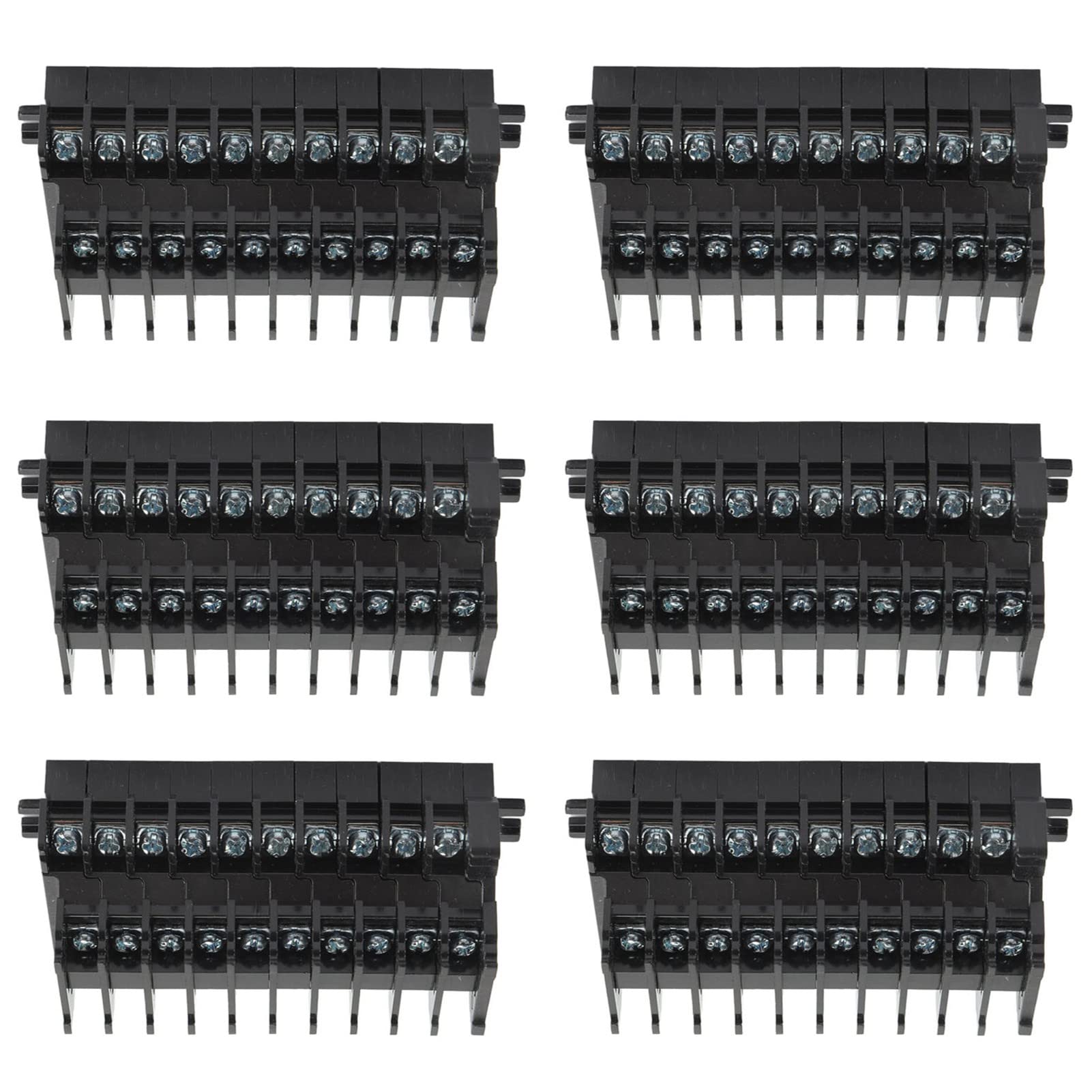 Morsettiera a Vite TBD‑10 Combinazione Doppio Strato in Rame 10A/600V Terminali Connettore Morsettiera PCB
