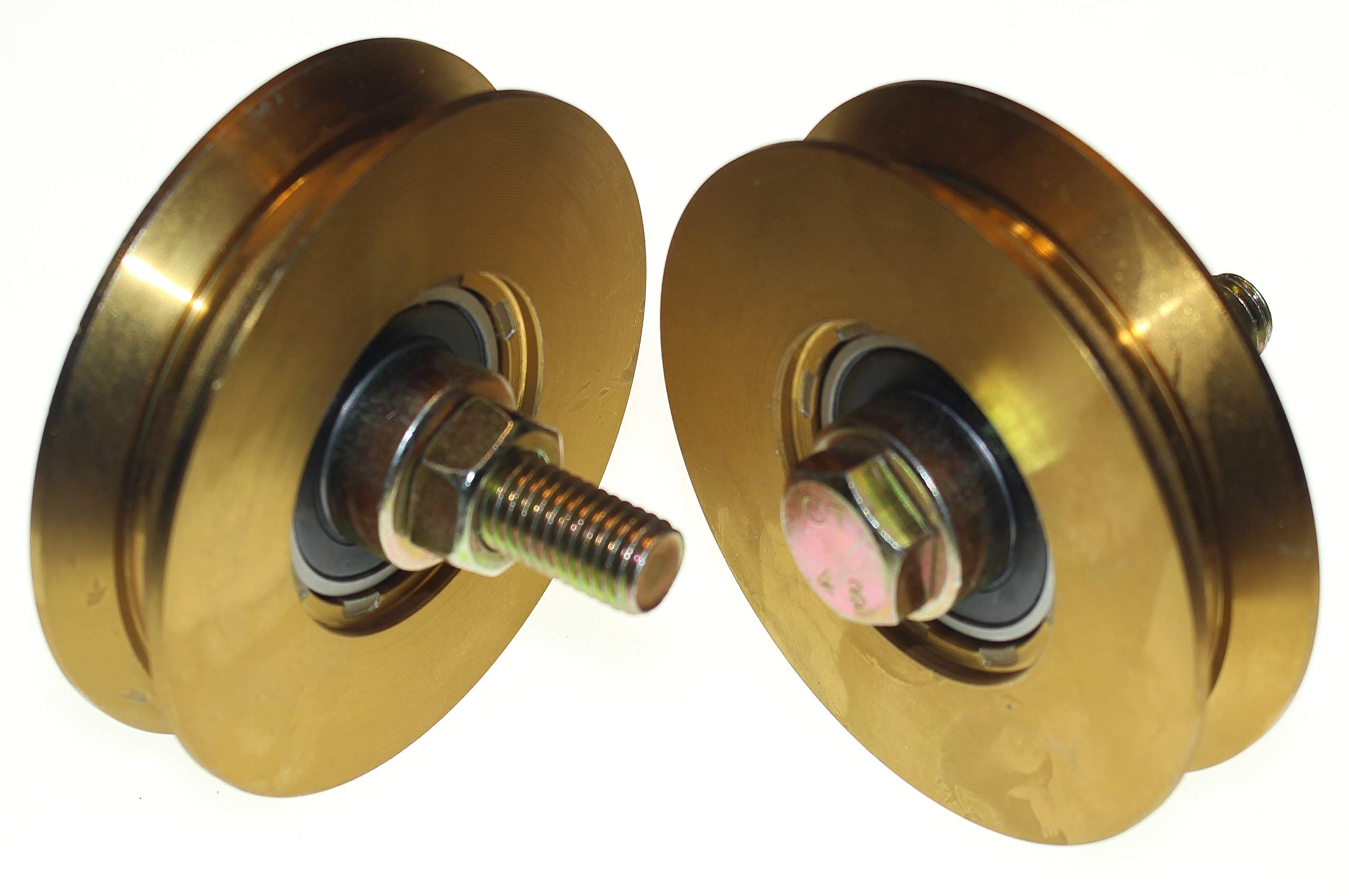 V Groove Gate Wheel V89-12 - Diamètre : 89 mm - Tige : 12 mm.
