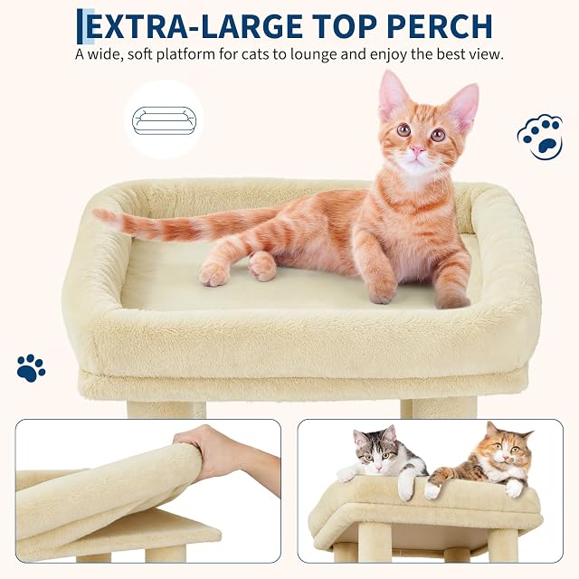 Foto 2 de 8 de GarveeHome Torre Rascadora para Gatos Grandes