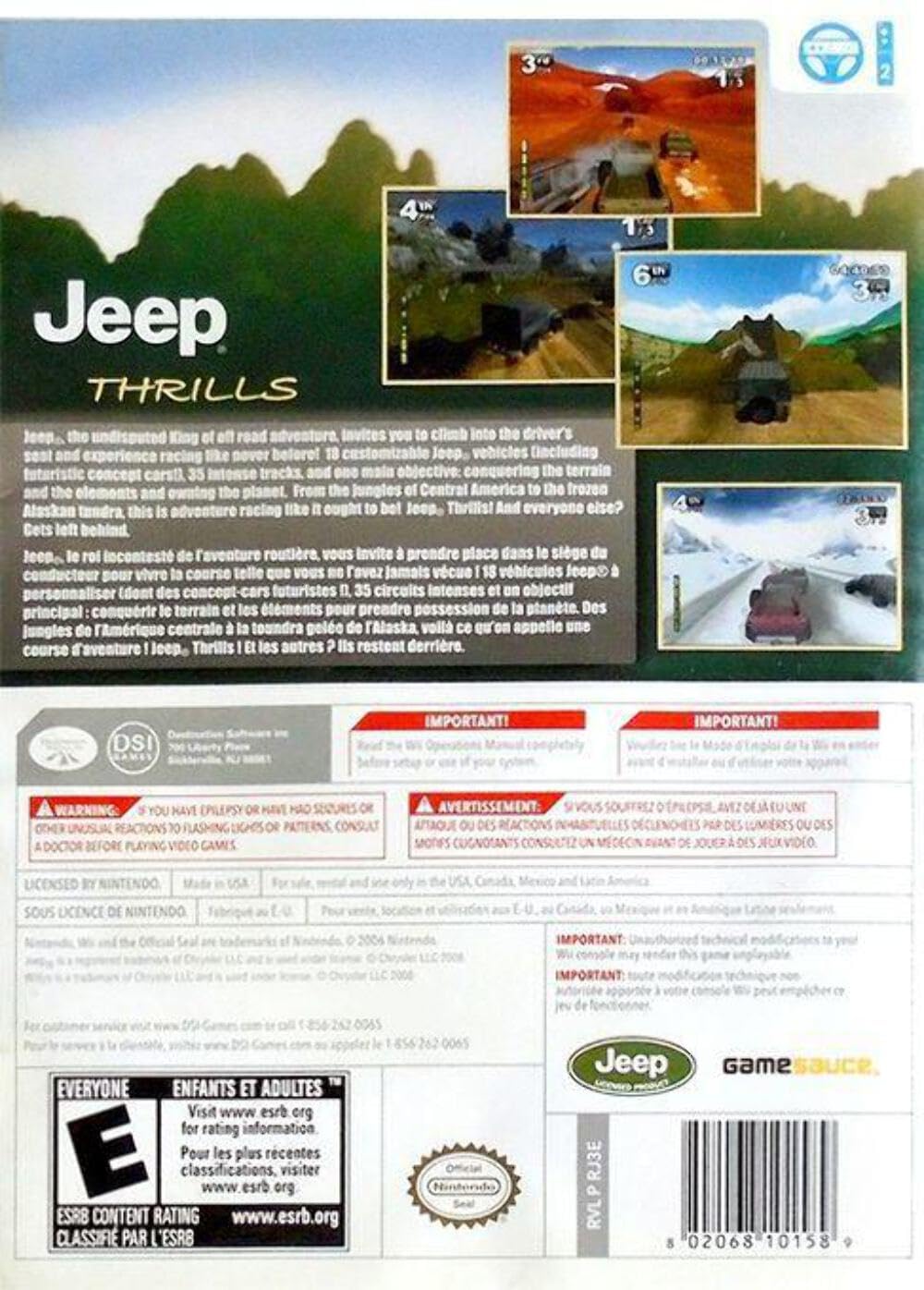Jeep Thrills - Nintendo Wii