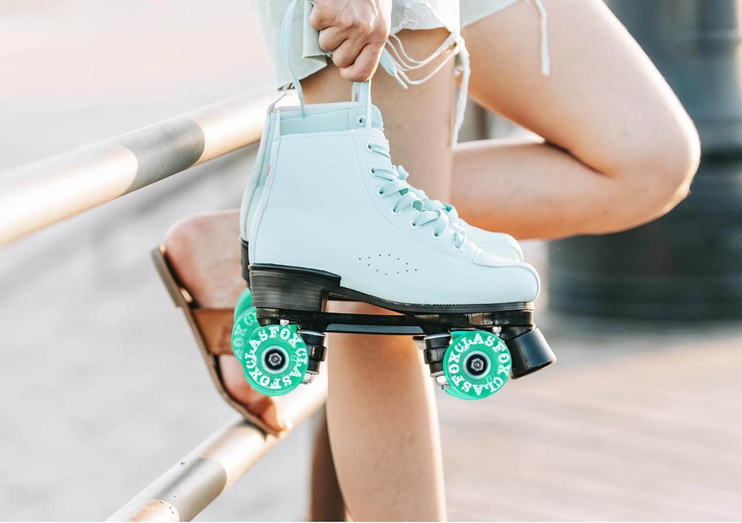 78A Indoor or Outdoor 65x35mm Quad Roller Skate Wheels with ABEC-9 Bearings 8 Pcs