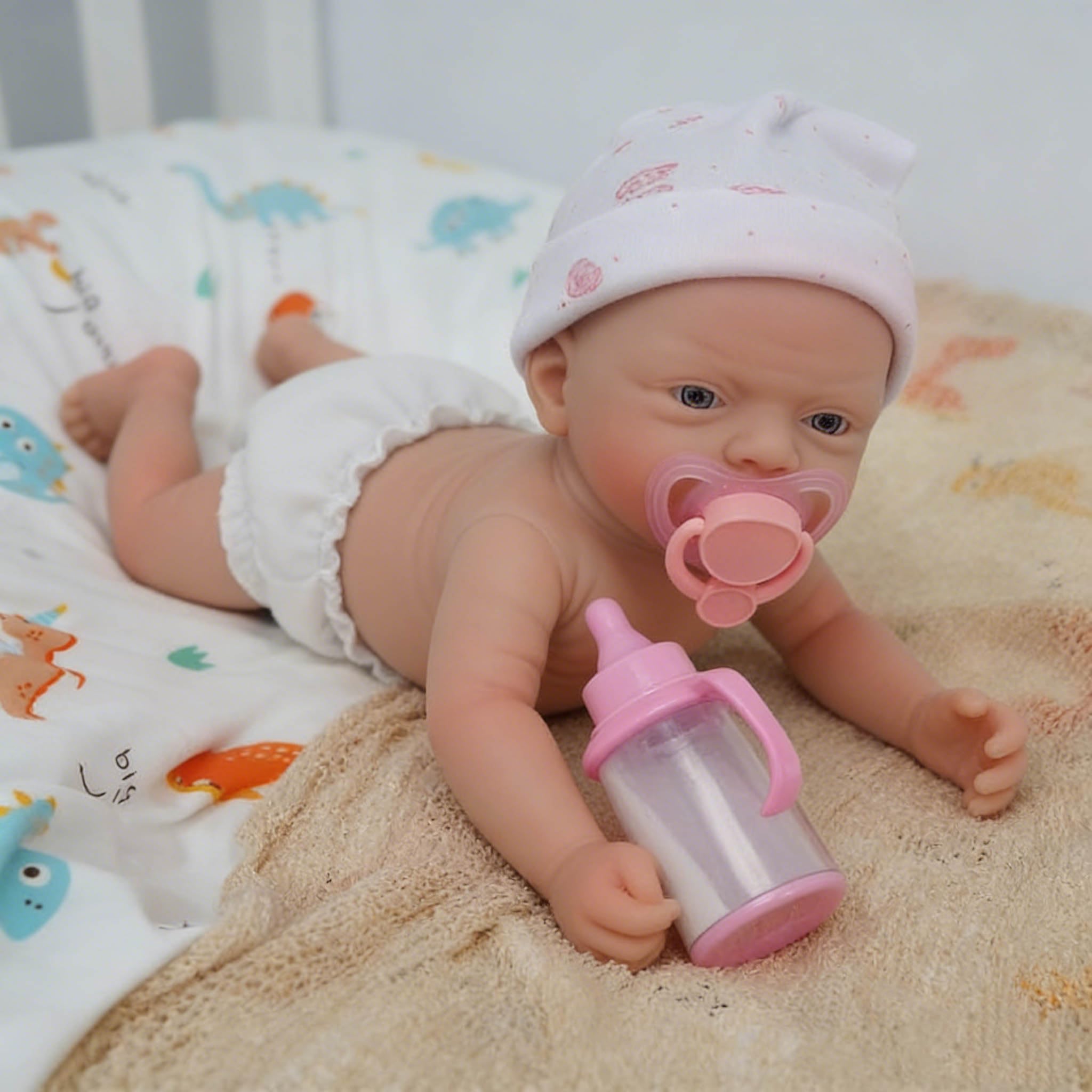 Reborn Baby Dolls 12" Girl Micro Preemie Full Body Silicone Newborn Realistic Open Eyes Doll
