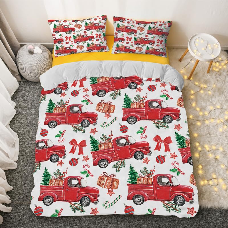 Funda nórdica de cama 90 coche de Navidad de microfibra suave para dormitorio infantil