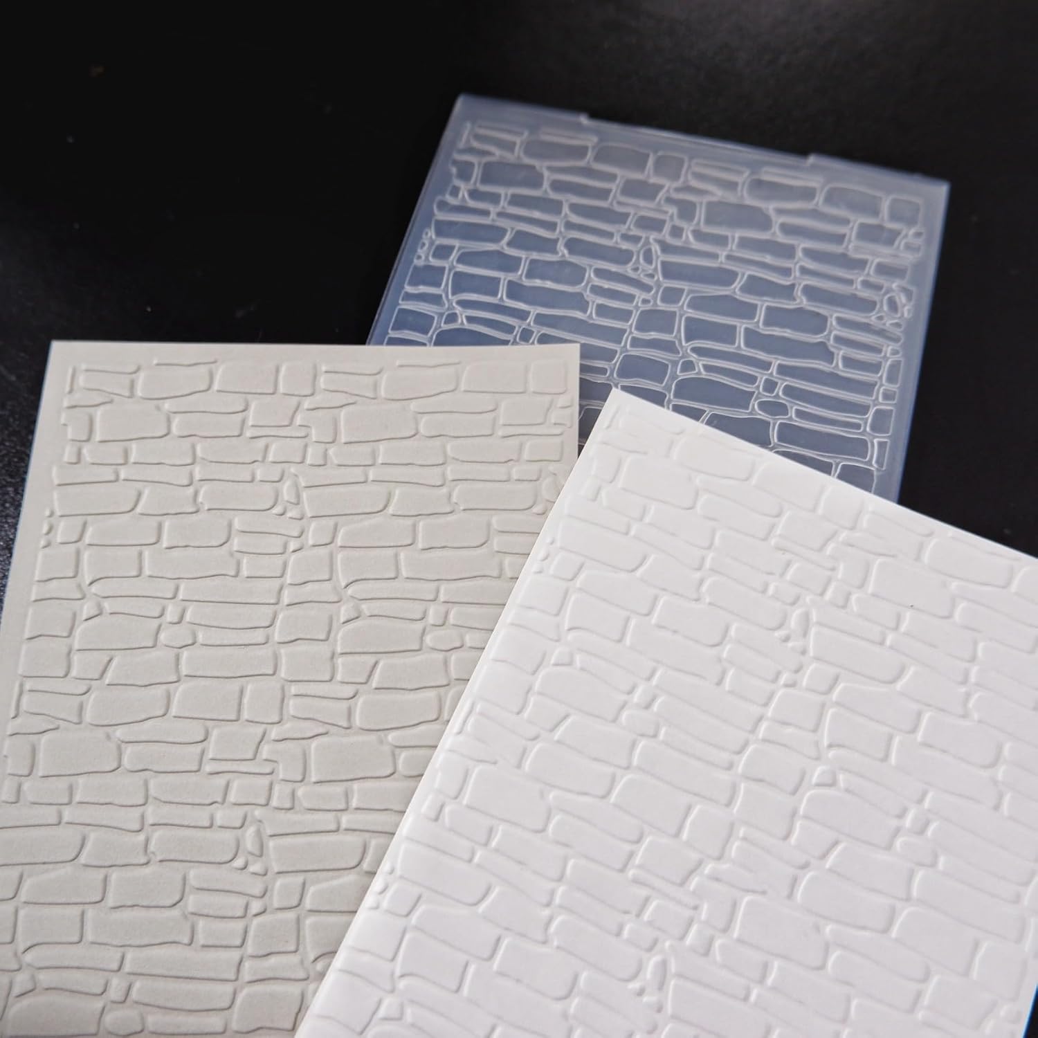 Arbuya Brick Wall Embossing Folders for Card Making Bricks Textured Embossing Folder for Scrapbooking Pages Paper Crafting Clay Decoration