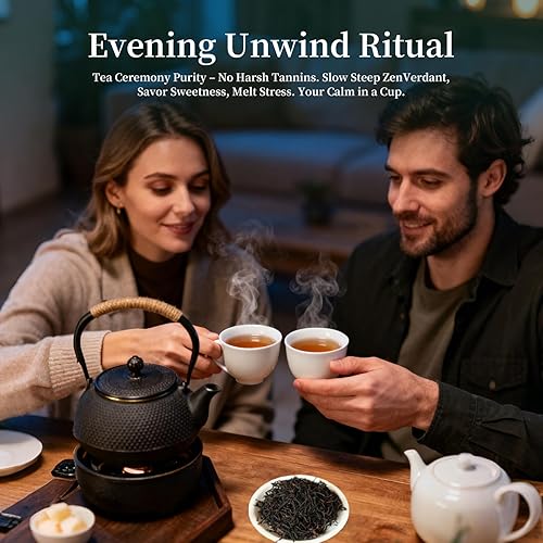 Miniatura 5 de ZenVerdant Té negro del bosque, hoja suelta, 7 onzas, más de 5 empinadas, fermentación tradicional, notas de higo y osmanthus, bolsa resellable