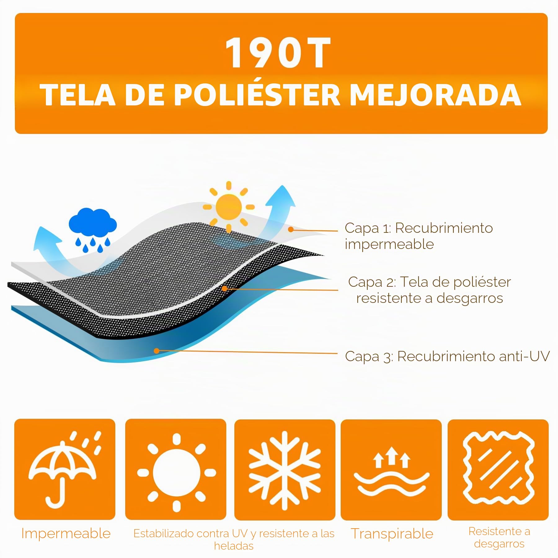 Funda para Moto Scooter, Cubierta de Moto Impermeable Protección Outdoor&Indoor, Funda Motocicleta Bicicletas a Prueba de Sol Lluvia Polvo Viento Nieve Excremento de Pájaro, XXL, 245x105x125cm