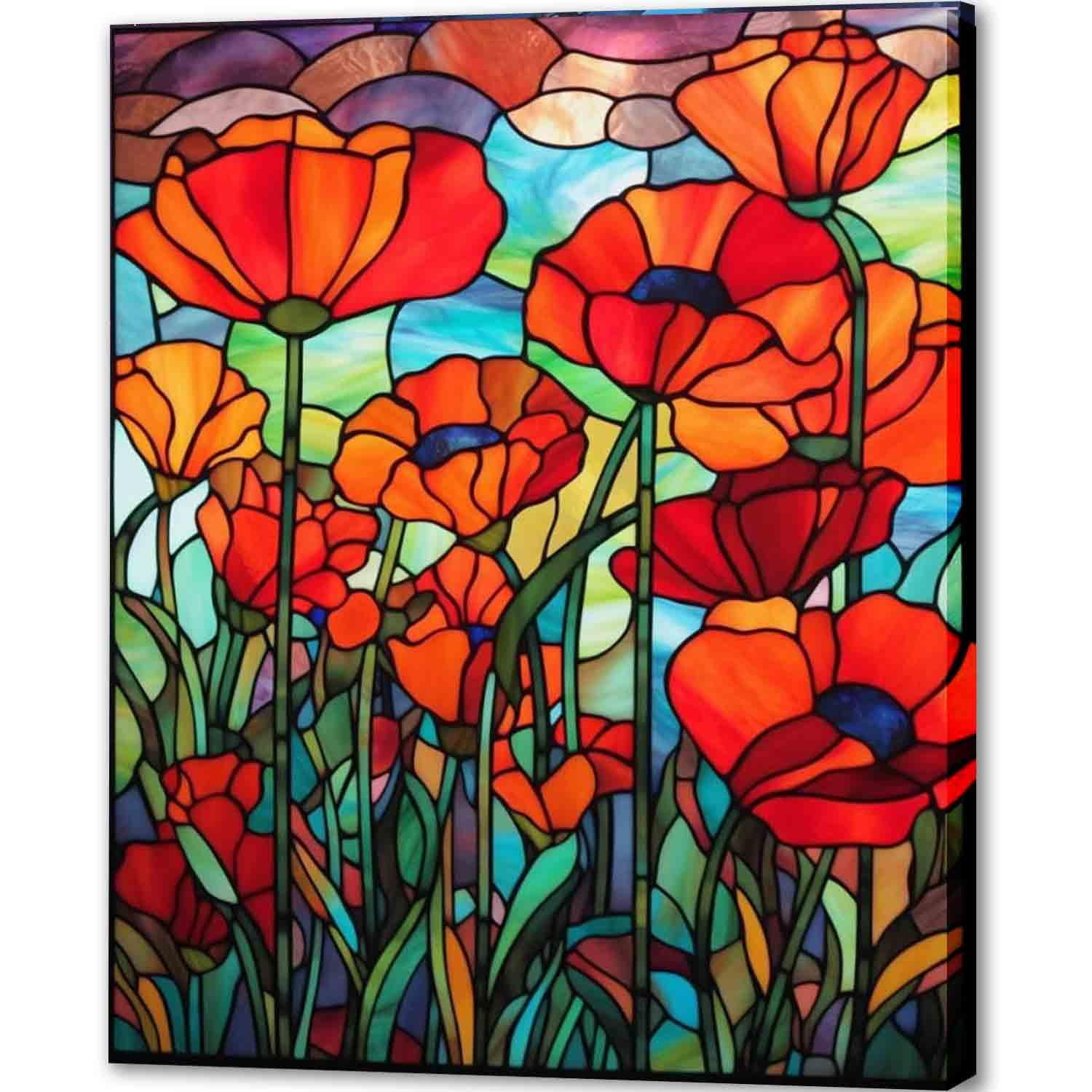 Amazon.com: TOCARE Stained Glass Paint by Numbers Kit for Adults ...