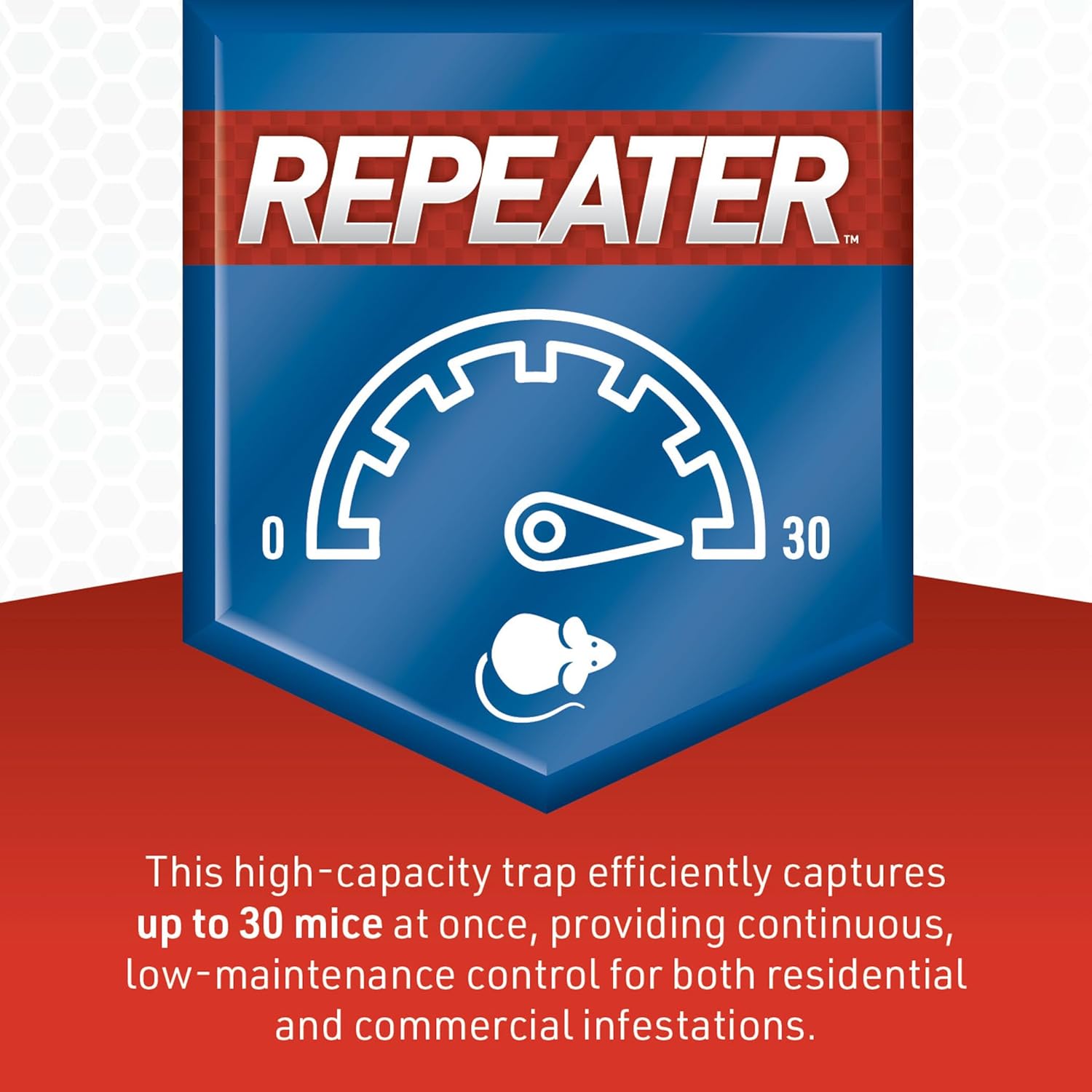 JT Eaton 421CL Repeater Multiple Catch Mouse Trap with Clear Inspection Window