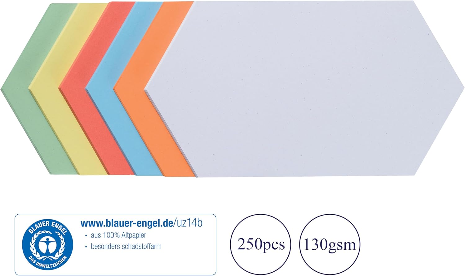 5 Star Assorted Prompt Cards Honeycomb 16.5 x 29.7 cm 130 g/m² Pack of 250