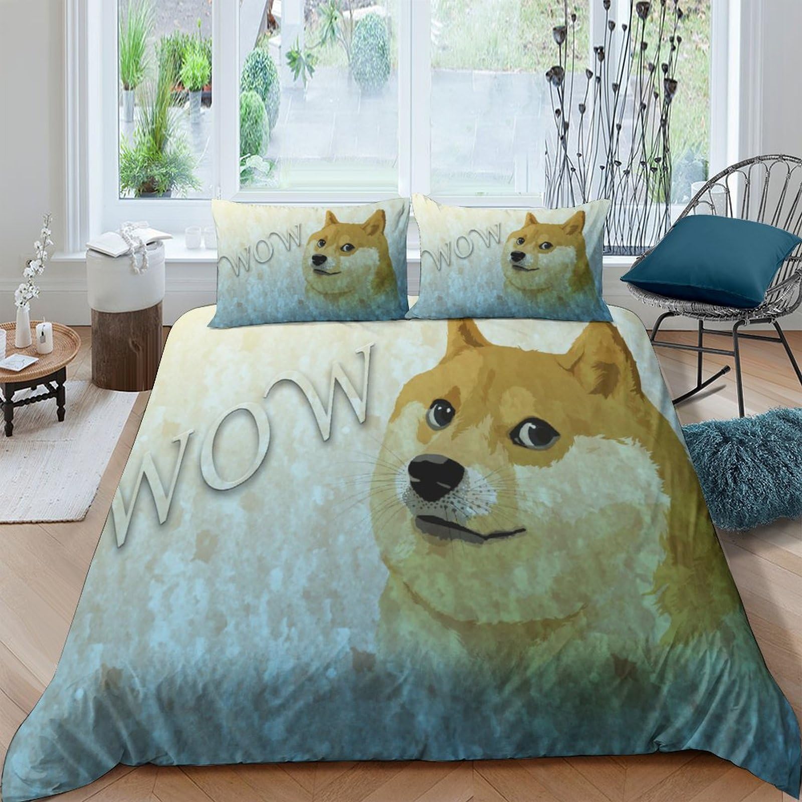 Ropa de cama de perro en 3D para habitaciones infantiles y juveniles King