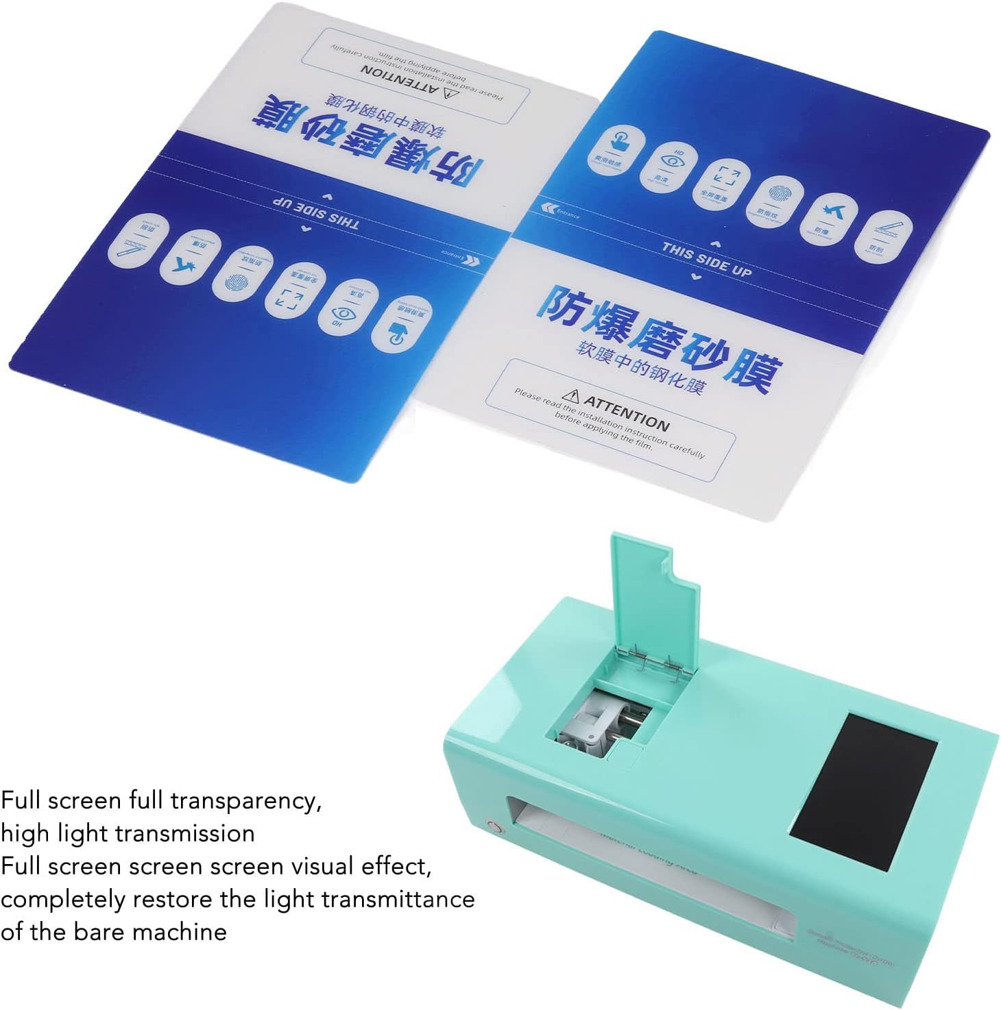 50枚 つや消しフィルム スクリーンプロテクター 防爆 柔軟な電話スクリーン保護フィルム 切断機 携帯電話 時計 ヘッドセット カメ