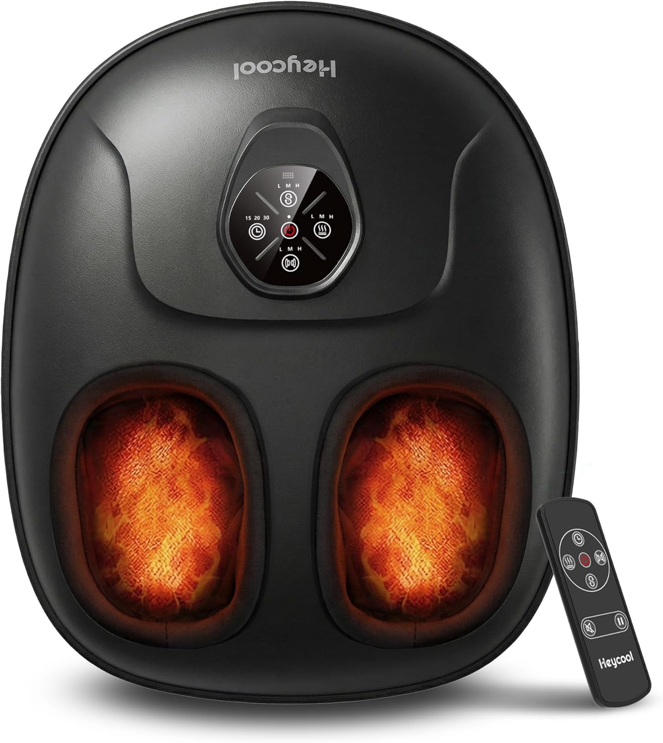 Heycool Shiatsu Foot Massager, Mothers Day Gifts for Mom, Deep Kneading Foot Massager with Heat and Compression for Neuropathy, Remote Control, Large Feet Massager Fits Up to Size 14