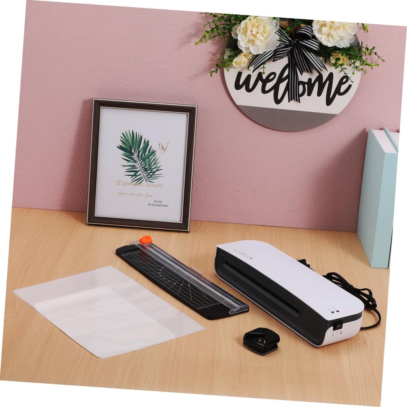 Fast Warm-up Photo Laminator Thermal Lamination Machine for Home Office Use with US Plug Compact Portable Design for Versatile Document and Artwork Protection