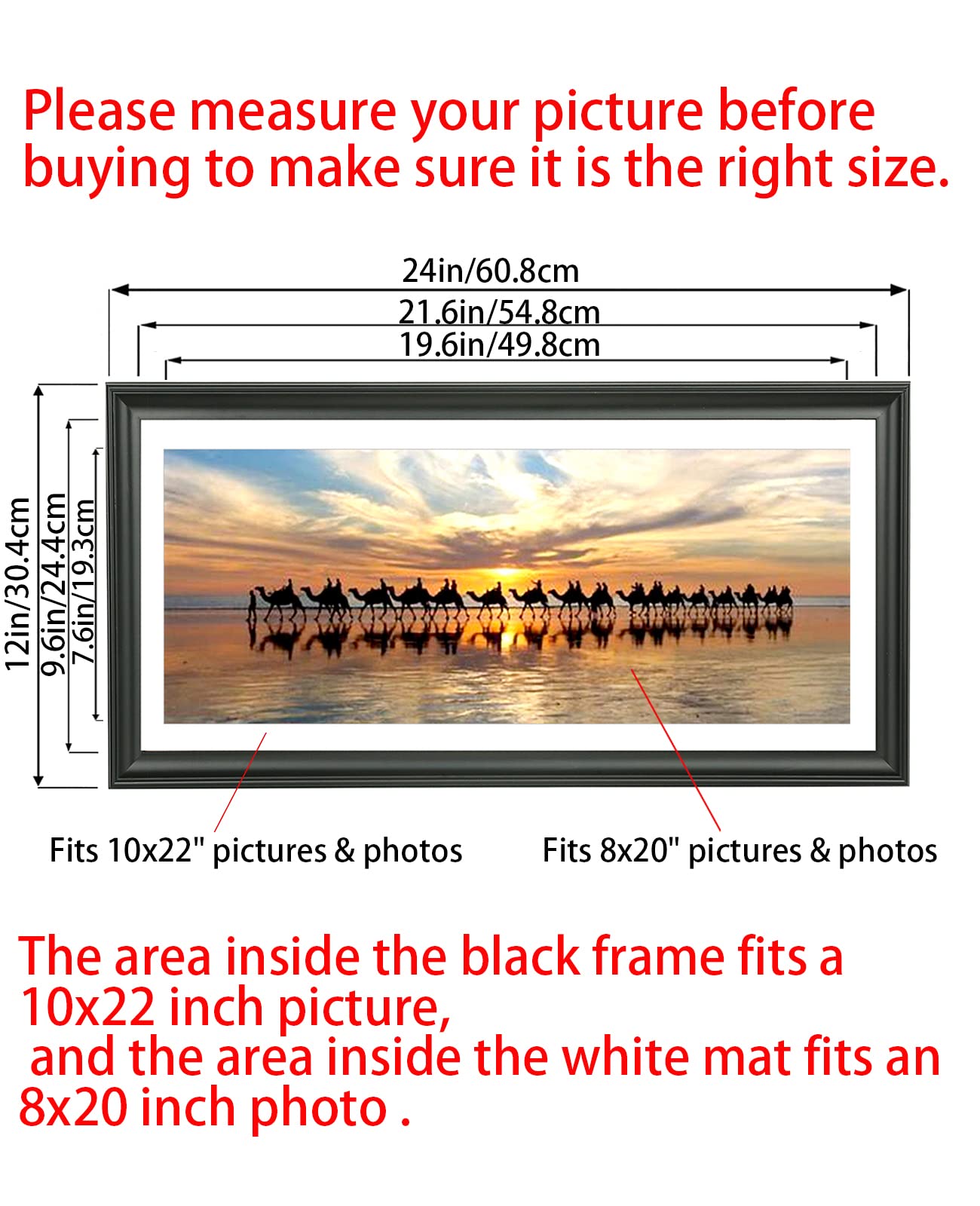 フォトフレーム Amazon.co.jp: LTYHHK 10x22 パノラマ写真フレーム ソリッド