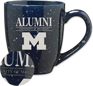 NCAA Alumni 16 oz Team Color Laser Engraved Speckled Ceramic Coffee Mug