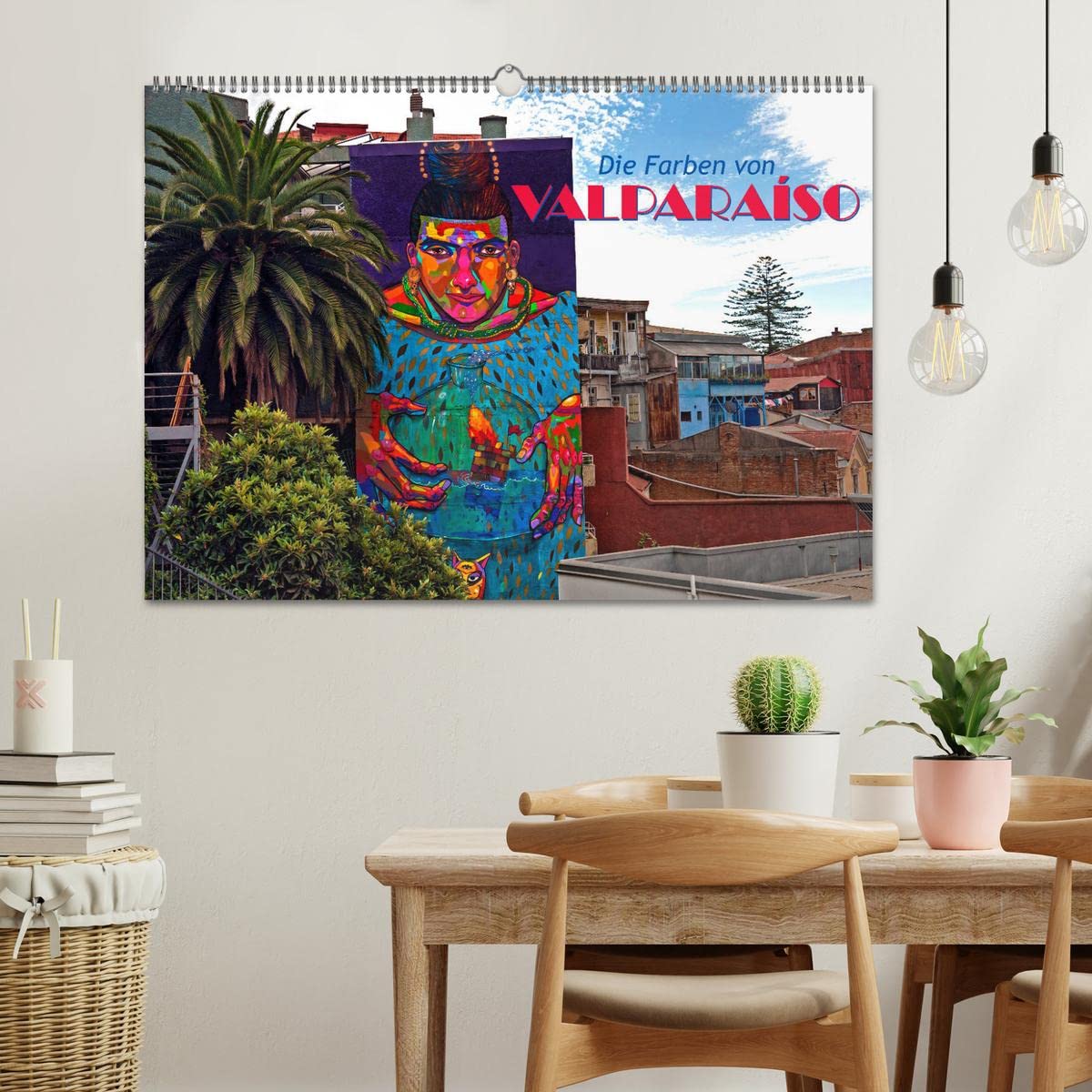 Die Farben von Valparaíso (Wandkalender 2026 DIN A2 quer), CALVENDO Monatskalender: Die Farben und Wandmalereien von Valparaíso (CALVENDO Orte)