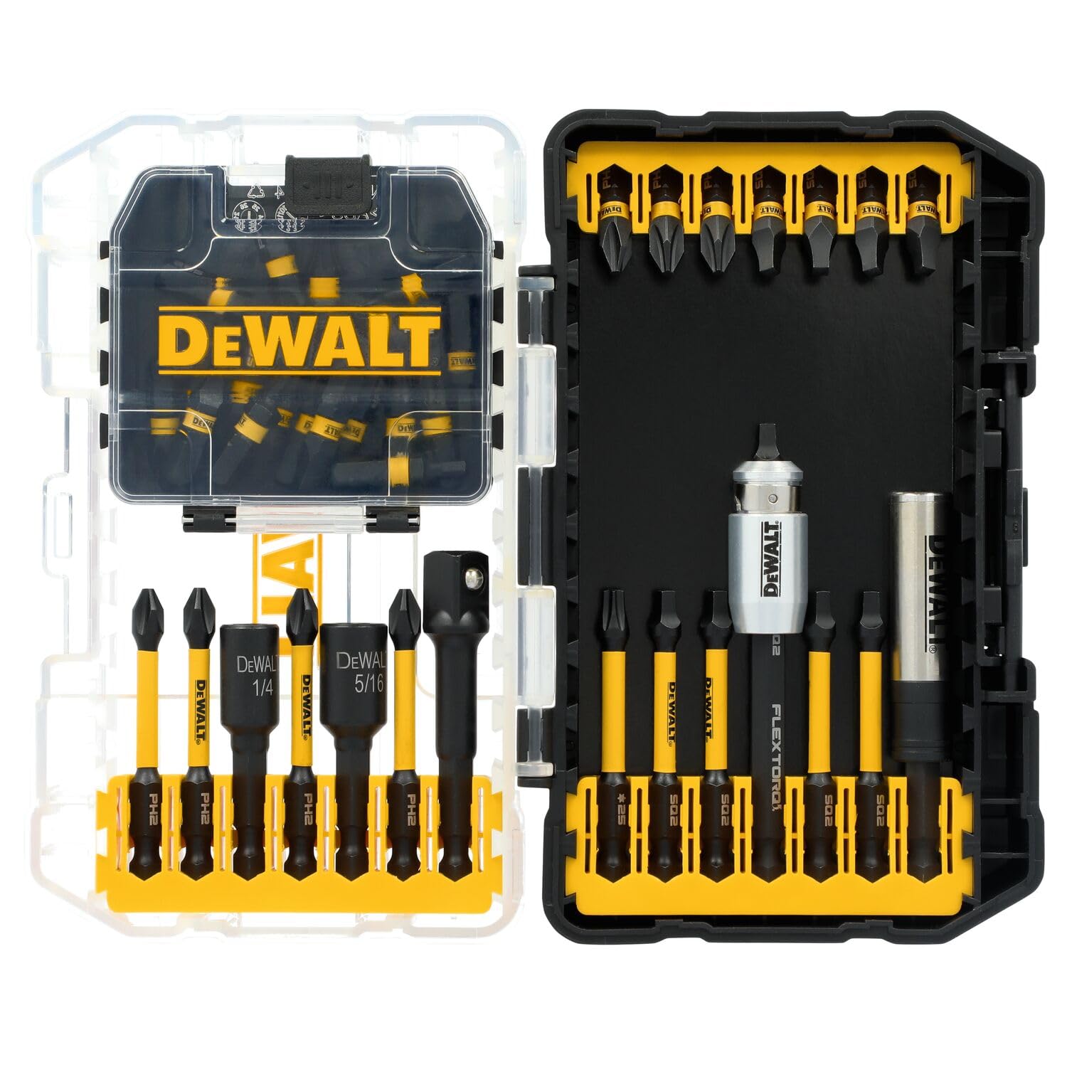 DEWALT 40-Piece Flextorq Magnetic Bit Set with Stackable Case