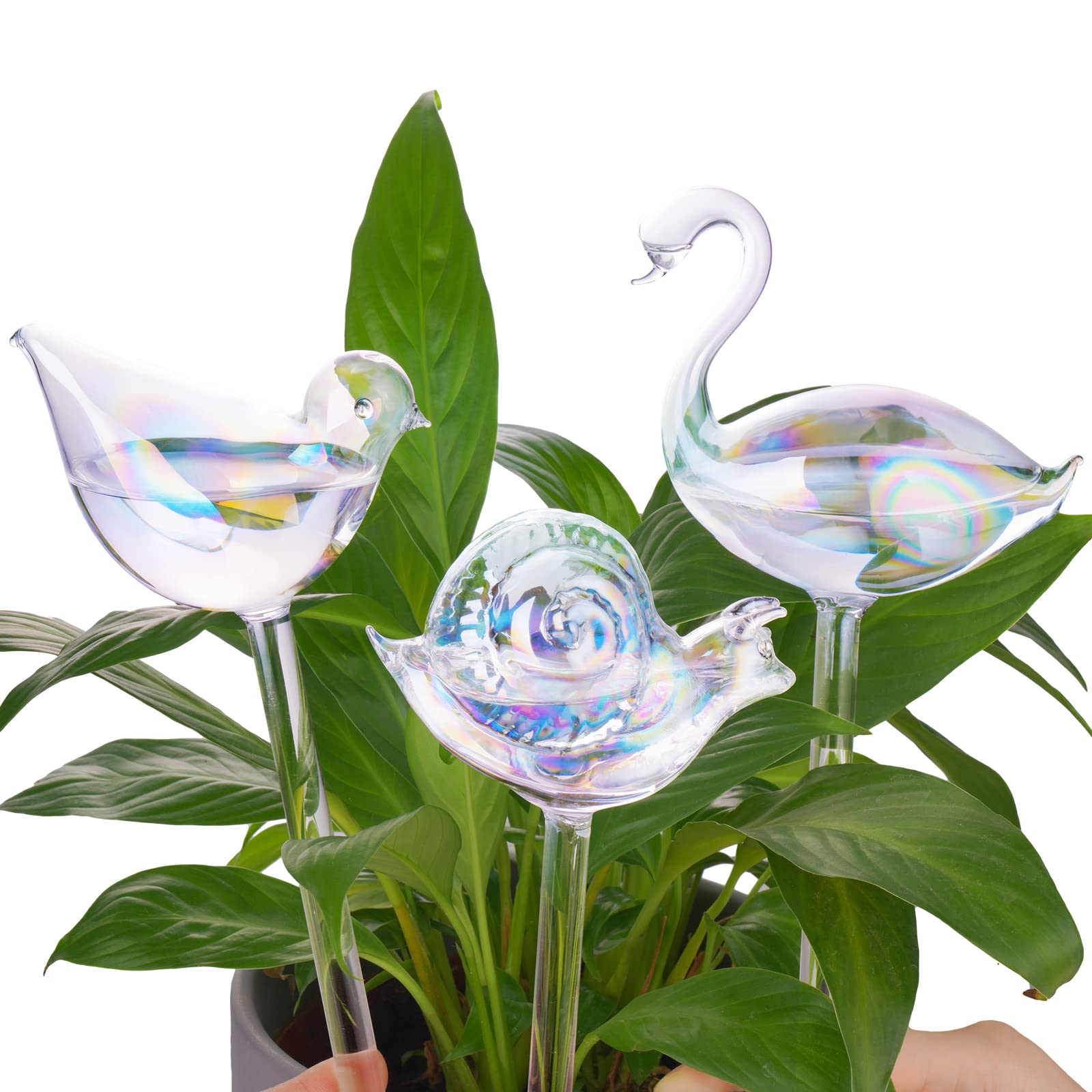 NiHome Glass Plant Self Watering Bulbs 3-Pack