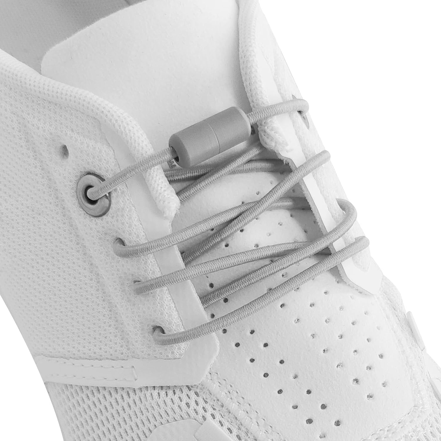 Round Slip On Shoe Laces for On Cloud Sneakers, 7/64"(2.5MM) No Tie Elastic Stretchy Bungee Shoelaces Replacement