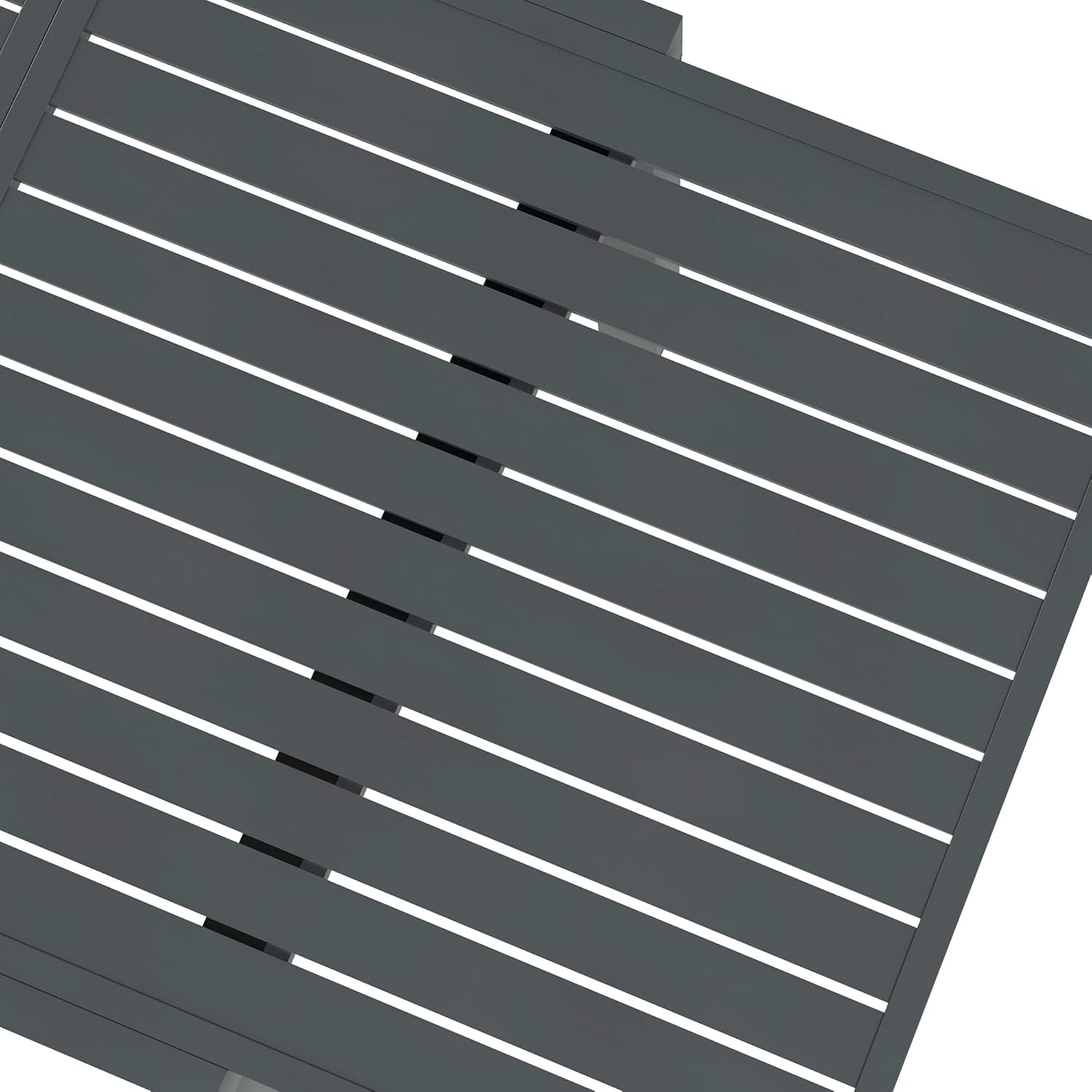 Close-up of an adjustable foot pad on the table leg, designed to keep the table stable on uneven floors.