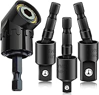 Vista 13 de Juego de Adaptadores de Enchufe de Grado de Impacto – 3 Piezas Extensión Adaptador de Broca de Llave de Enchufe para Atornillador de Impacto 1/4 3/8