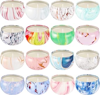 WPONSZU 16 Packs Scented Candle Gift Set for Mom | Woman, 2.5oz Jar Candles for Home Scented Bath Yoga, Natural Soy Wax, Fragrance Candle for Mothers Day, Birthday, Valentine's Day...