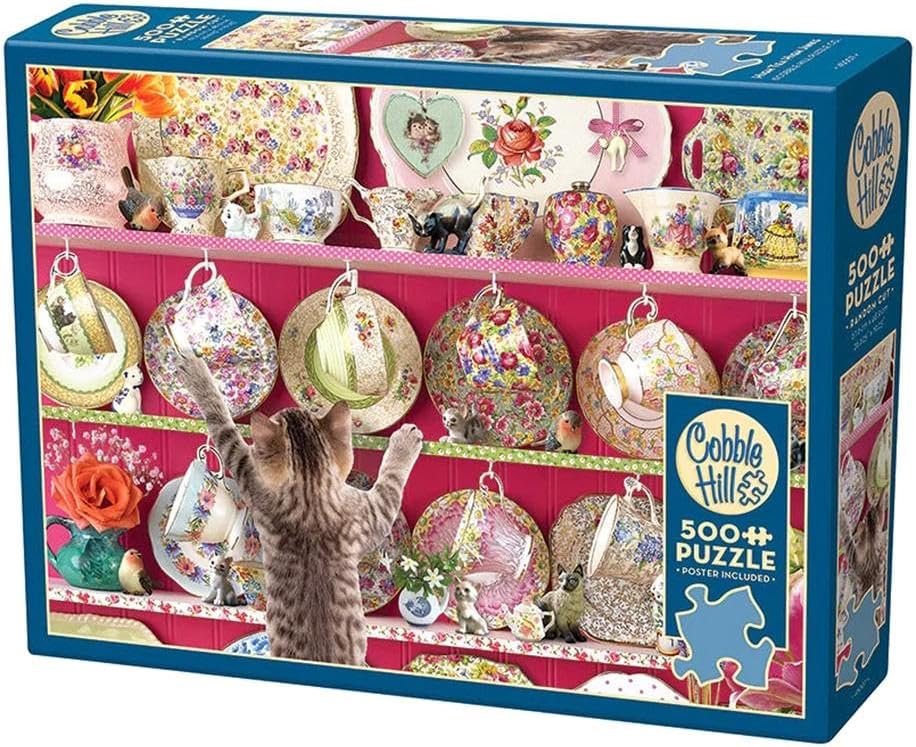 Cobble Hill 500 Piece Puzzle - High Tea High Jinks - Sample Poster Included