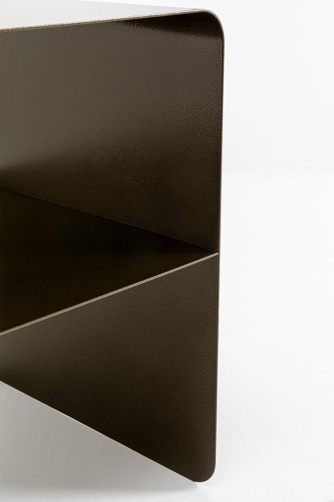 Kare Design Couchtisch Lounge S, Bronze, 58x37x44 cm, Beistelltisch | 50 kg max. Belastbarkeit, Stahl pulverbeschichtet, modernes Design, klare Linien, pflegeleicht, fürs Wohnzimmer