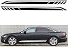 Car Door Side Skirt Stickers Car Side Door Sticker, for Mercedes Benz W205 W204 W203 C Class C180 C200 C300 C63 Coupe C43, Car Side Stickers and Decals DIY