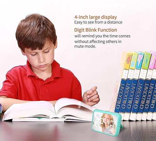 Miniatura 7 de Cronómetro digital con temporizador visual de gran pantalla para cocina, profesores, escuela, aula, cuenta regresiva, cuenta regresiva de 99