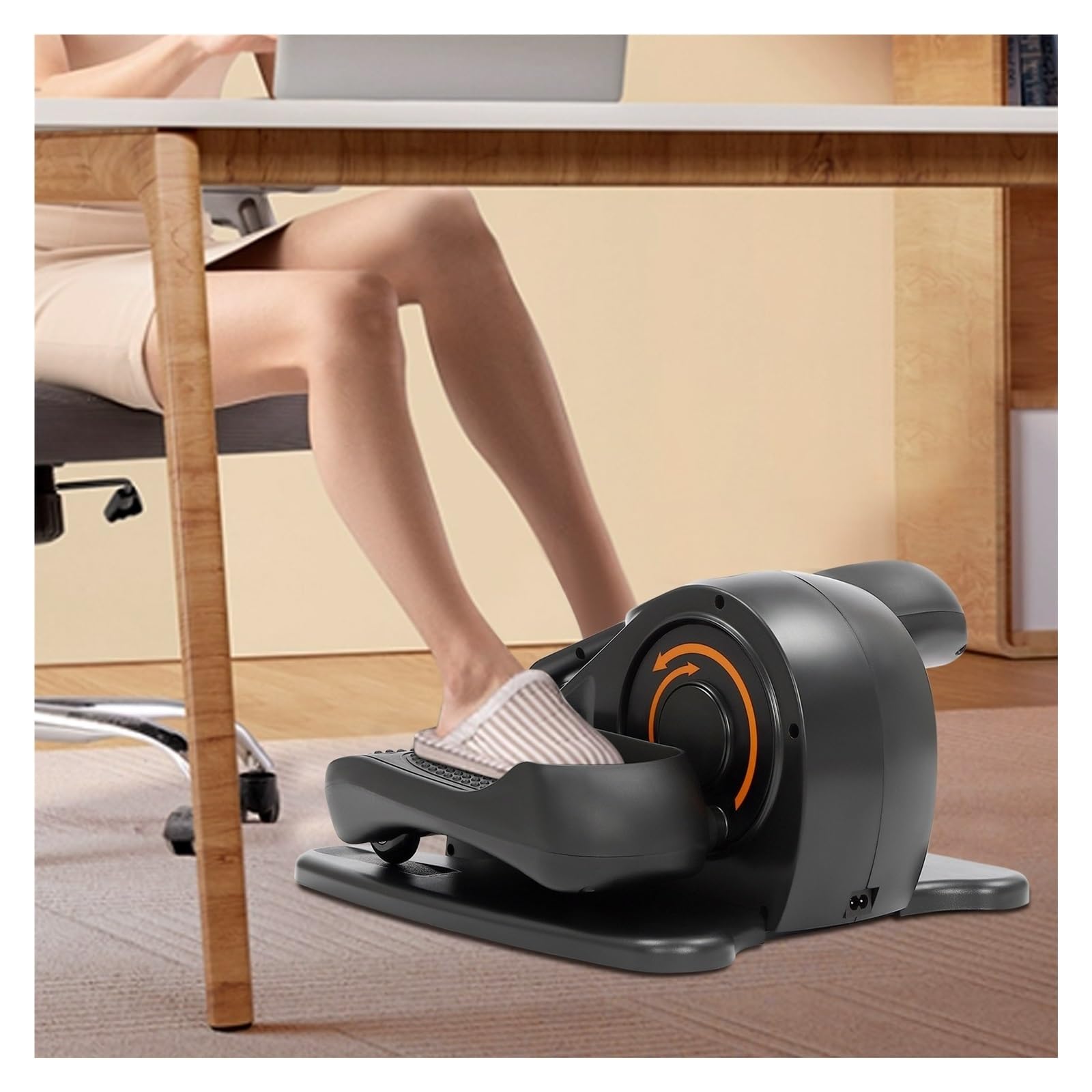 Mini Rower Treningowy Do Ćwiczeń Nóg Nogi Eliptyczny Trenażer Pedałów Urządzenie Treningu Rowerowych Stepper W Biurze I Domu Cicha Praca, łAgodzi ZmęCzenie