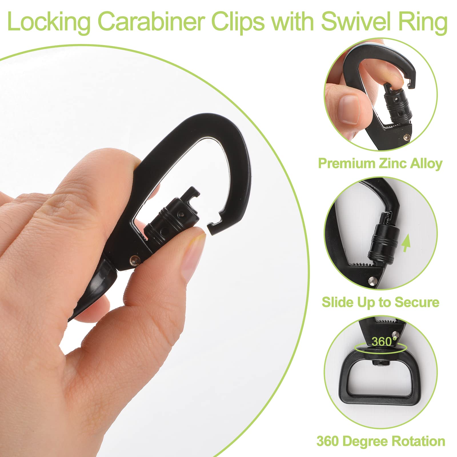 Fibbie Per Guinzaglio A Forma Di Rana - 2 Pezzi, Sgancio Rapido, Anello Girevole 360°, Per Collari Cani E Attrezzatura Outdoor