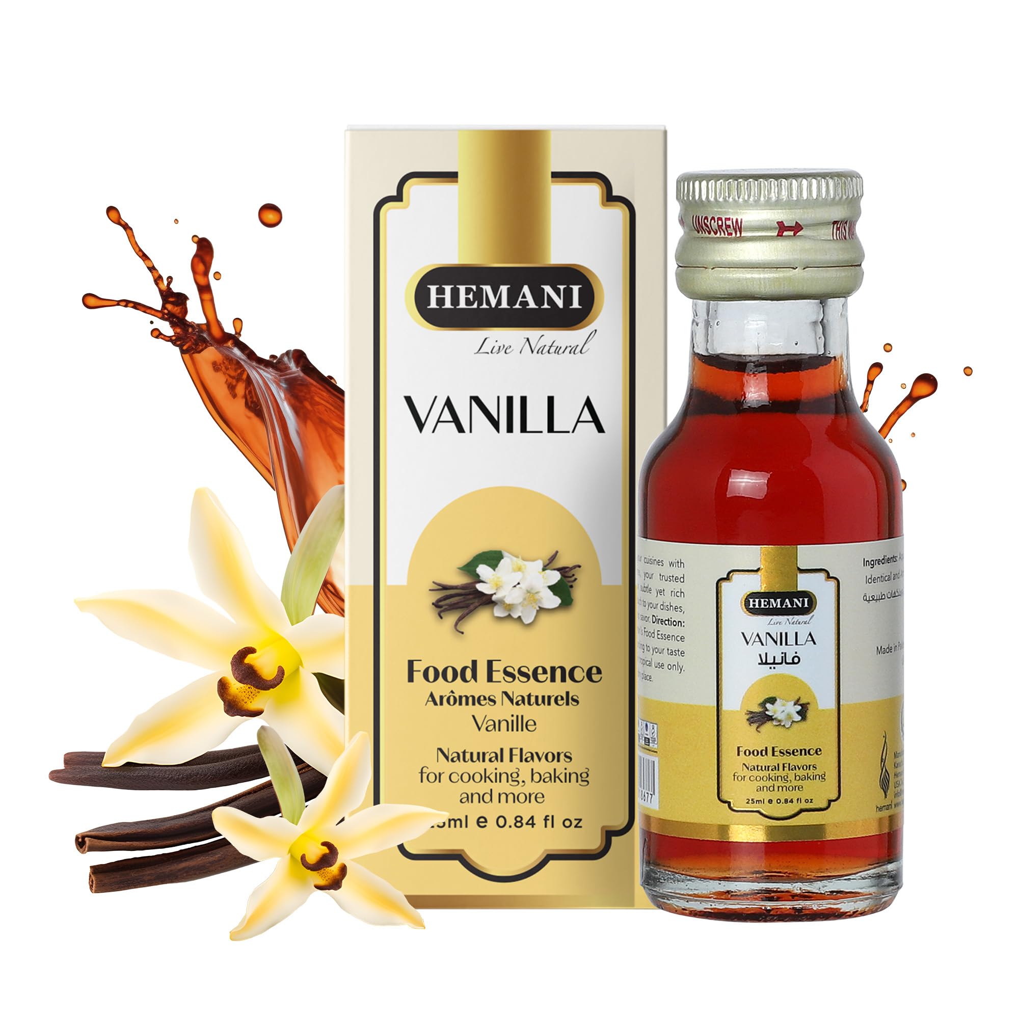 Amazon.com : Hemani Vanilla Food Essence 25 ml Halal 